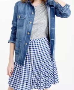 gingham skirt pockets