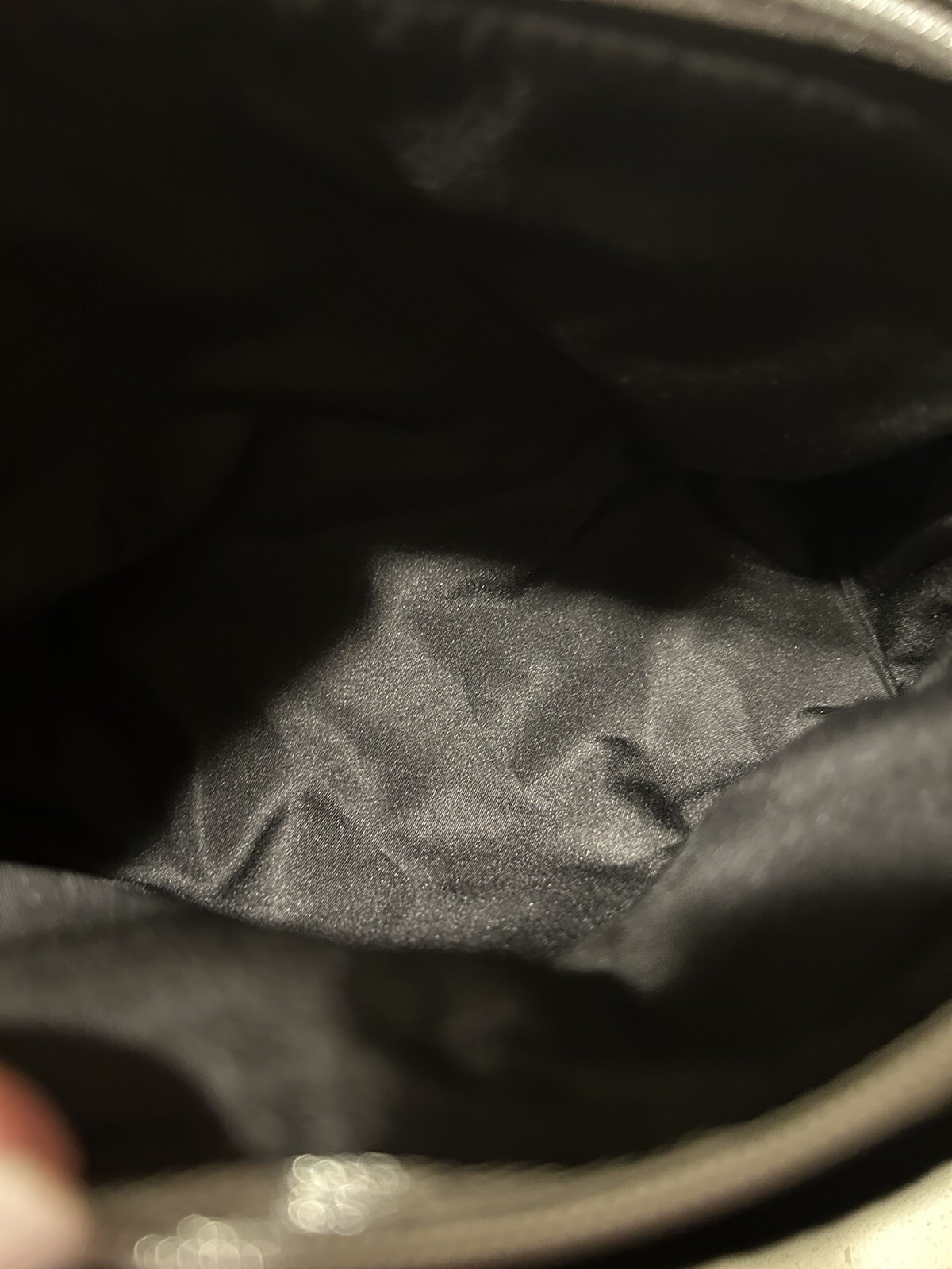 SAINT LAURENT Borsa per trucco Dior Velvet nera nuova con scatola