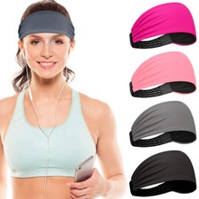Headbands Men Women Sweatbands Head Band Hair Gym Yoga Stretch Sports Sweat Band