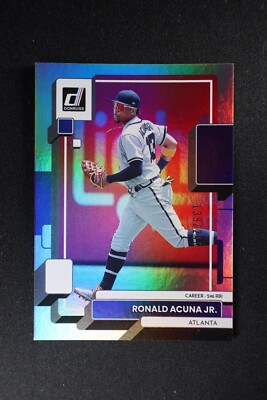 2022 Panini Donruss Baseball Career Stat Line #121 Ronald Acuna Jr. Card #/246 G