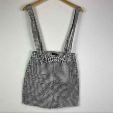 Nasty gal Gingham's Mom Skirt Dungarees overalls