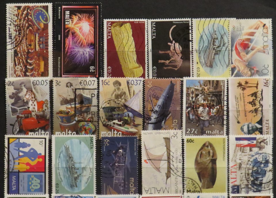 MALTA BULK WORLD 1 Scan of MALTESE Stamps 2JUL87 eBay