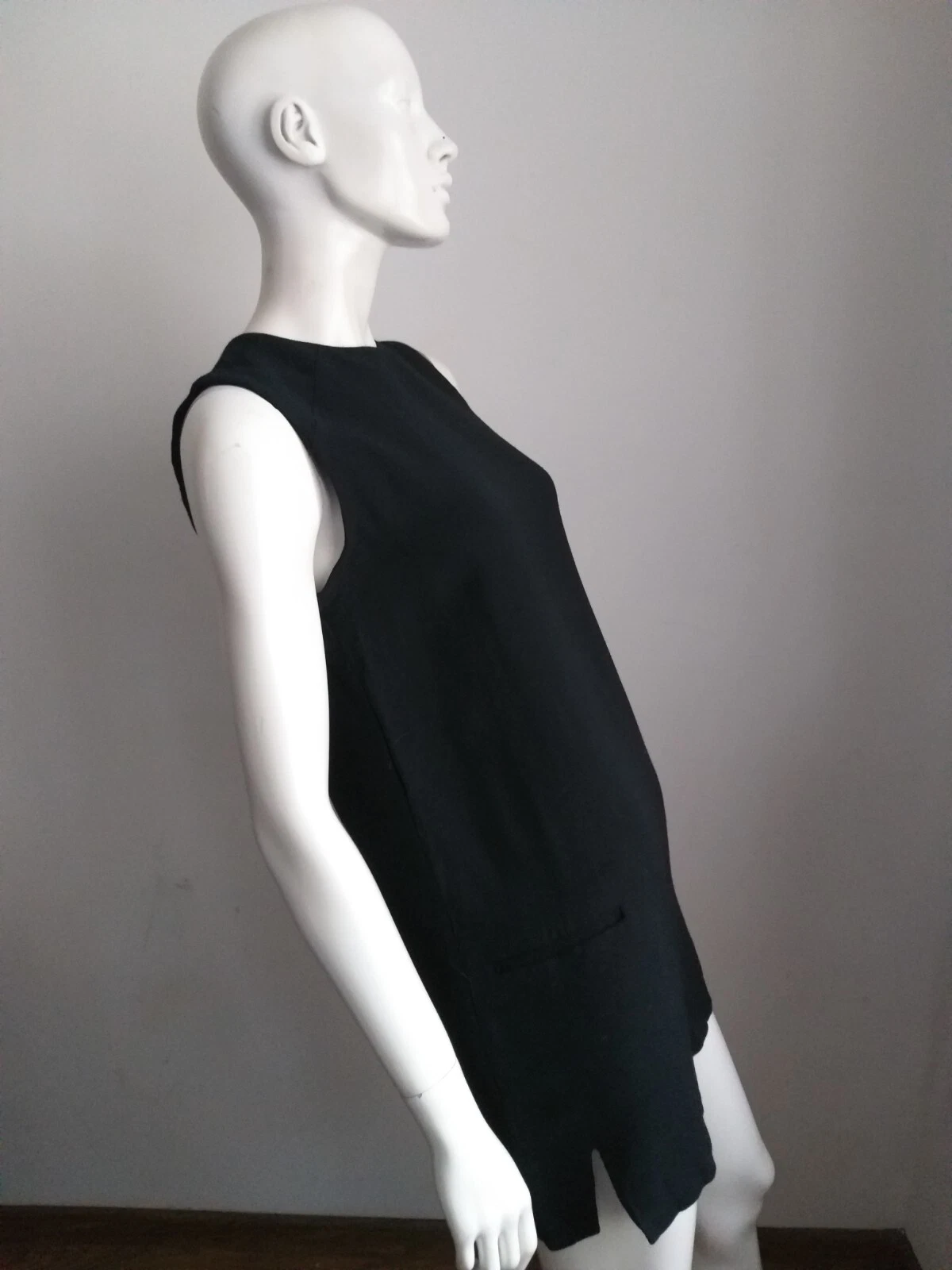 ACNE STUDIOS Mini abito nero senza maniche ACNE taglia 38 M