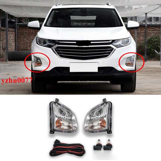 20182020 For Chevrolet Equinox Halogen Front Fog Light with/Bulbs+Wire