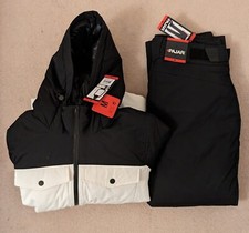 Pajar Canada Hooded Ski Jacket And Trousers White Black L New With Tags Pants