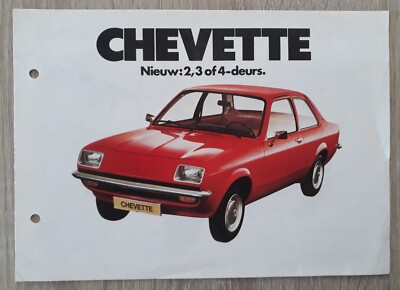 Vauxhall Chevette Prospekt um 1977 - 1256cc E L GL GLS