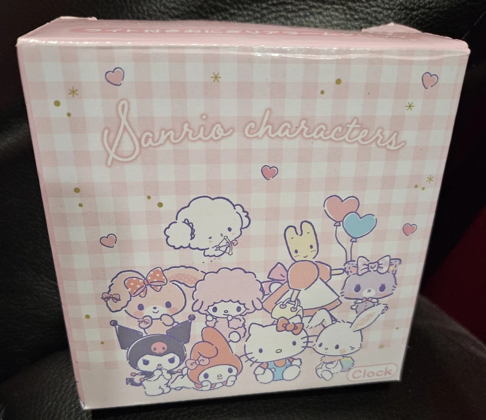 Tsujiseru Sanrio Hello Kirtty & Friends Analog Alarm Clock Pink Kuromi Melody - Image 4 of 4