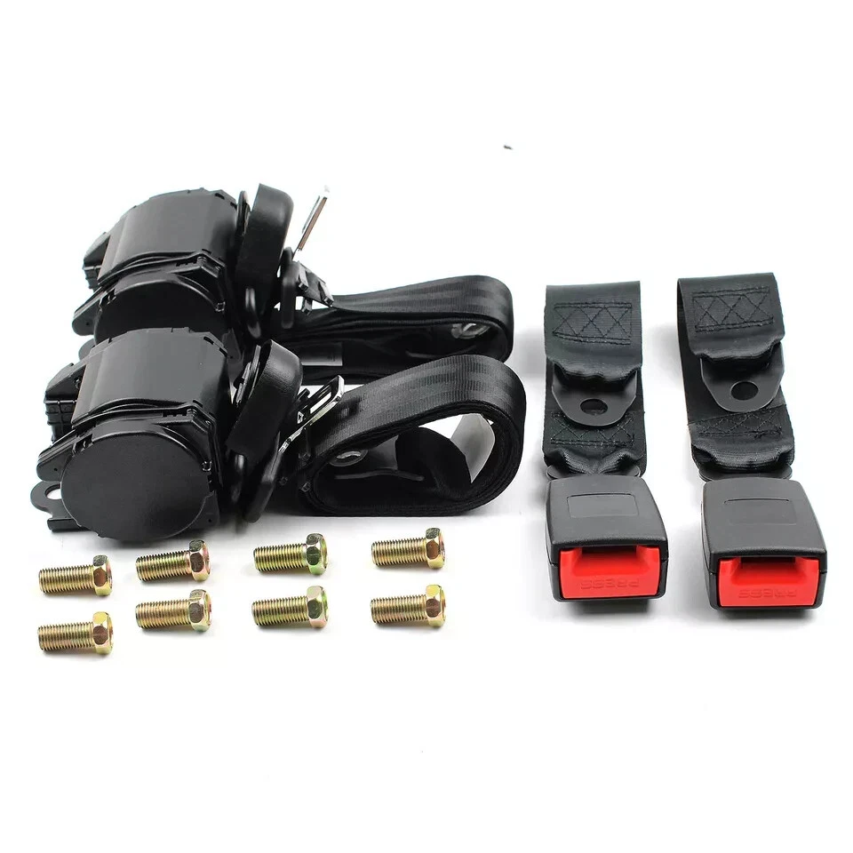 For All Mercedes‑Benz Vehicles – Rear Seat Belts, Flexible & Adjustable Black - Image 4 of 4