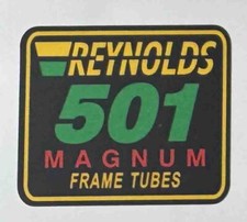 Reynolds 501 Magnum Frame Tubes decal