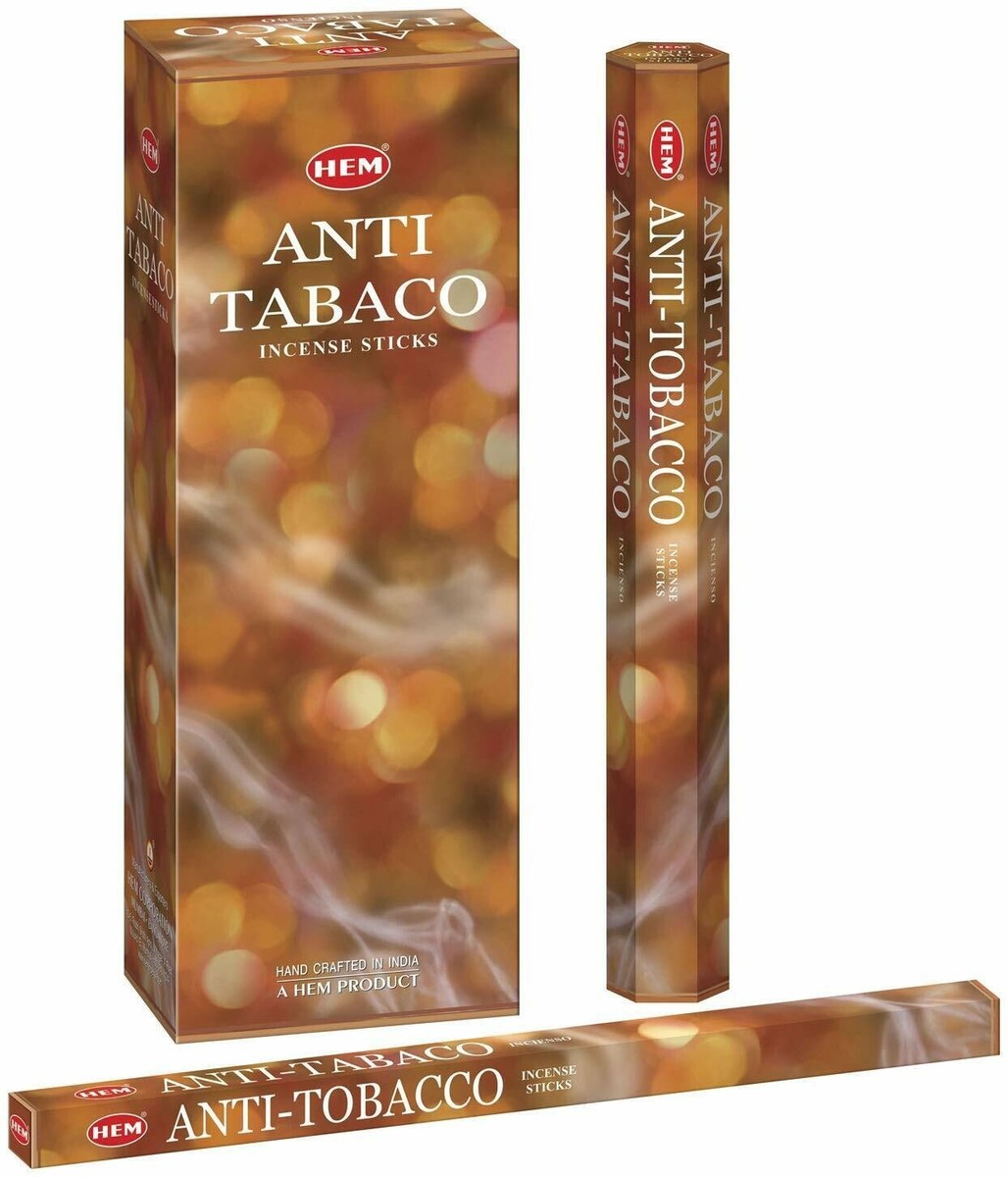 anti tobacco essential oils Hem Anti Tobacco AGARBATTI Sticks Handmade Natural Fragrance 6x20= 120  Sticks