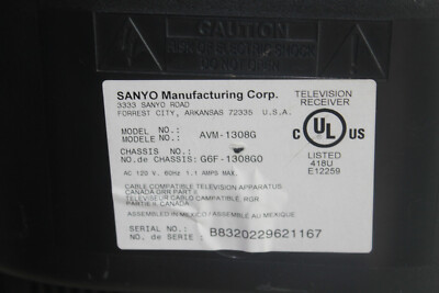 Vintage Sanyo AVM-1309G 13