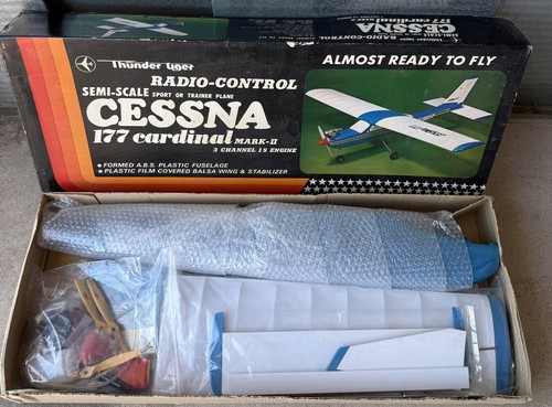 RARE THUNDER TIGER CESSNA 177 CARDINAL MARK II RADIO CONTROL RC PLANE MODEL KIT - Picture 5 of 8