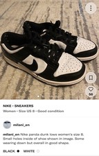 Size 6.5 - Nike Dunk Low '08 Panda 2011