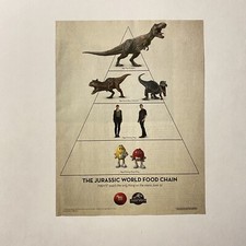 M&Ms Candy Jurassic World Dinosaur Food Chain 2018 Promotional Print Ad