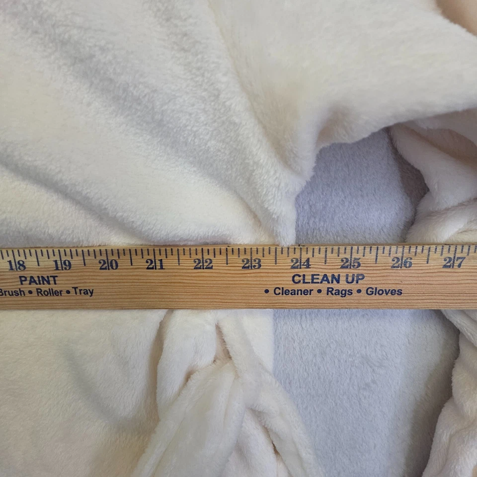 Peaches And Dreams Luxe Robe Women's 2 Cream Plush Soft Cozy Luxurious Comfort - Image 2 of 4