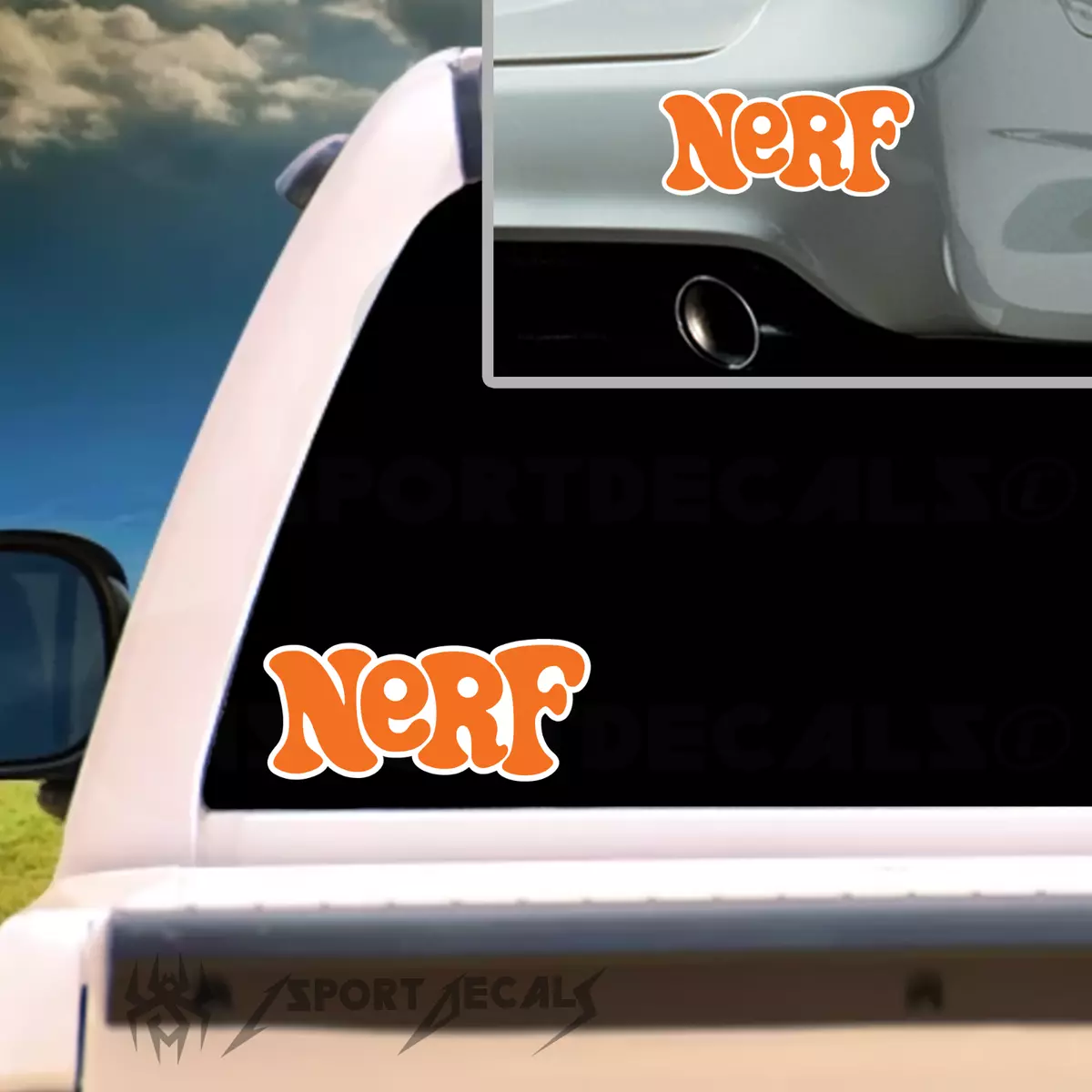 Retro Nerf Logo Decal