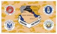 Combined Forces operation Iraqi Freedom 3' X 5' Poly Flag Free Shipping Combined Forces operation Iraqi Freedom 3' X 5' Poly Flag Free Shipping