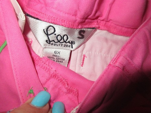 LILLY PULITZER GIRLS SZ 6X PANTS CAPRI LOT OF 3 COTTON EASY WEAR CASUAL - Picture 12 of 15