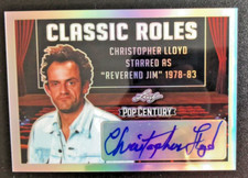 CHRISTOPHER LLOYD 2019 LEAF POP CENTURY AUTOGRAPH CARD CLASSIC ROLES