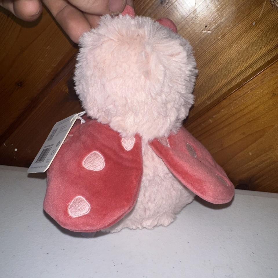 NWT Slumberkins Lovebug Mini Plush Red Bug Stuffed Animal Sold Out