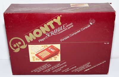 Monty Plays Scrabble Crossword Game Portable Computer Console by Ritam Corp USA