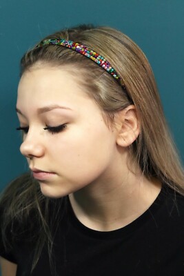 Rhinestone Headband - Elastic Stretch Amazon.com : E EMZHOLE Rhinestones Headband Crystal Head  main image 3