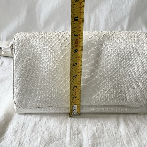 NWT Liz Claiborne Money Talks Purse Handbag Pocketbook White Snake Croc - Picture 13 of 14