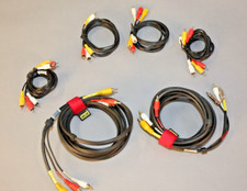 Lot of 6, 3RCA Red White Yellow Composite Stereo Audio Video AV Cable Cord