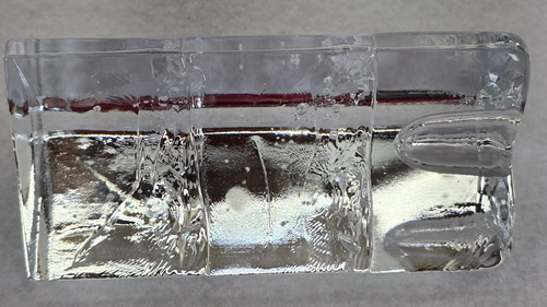 Vtg Iittala Arkipelago Clear Glass Ice Block Candle Holders Timo Sarpaneva (2) - Picture 7 of 14