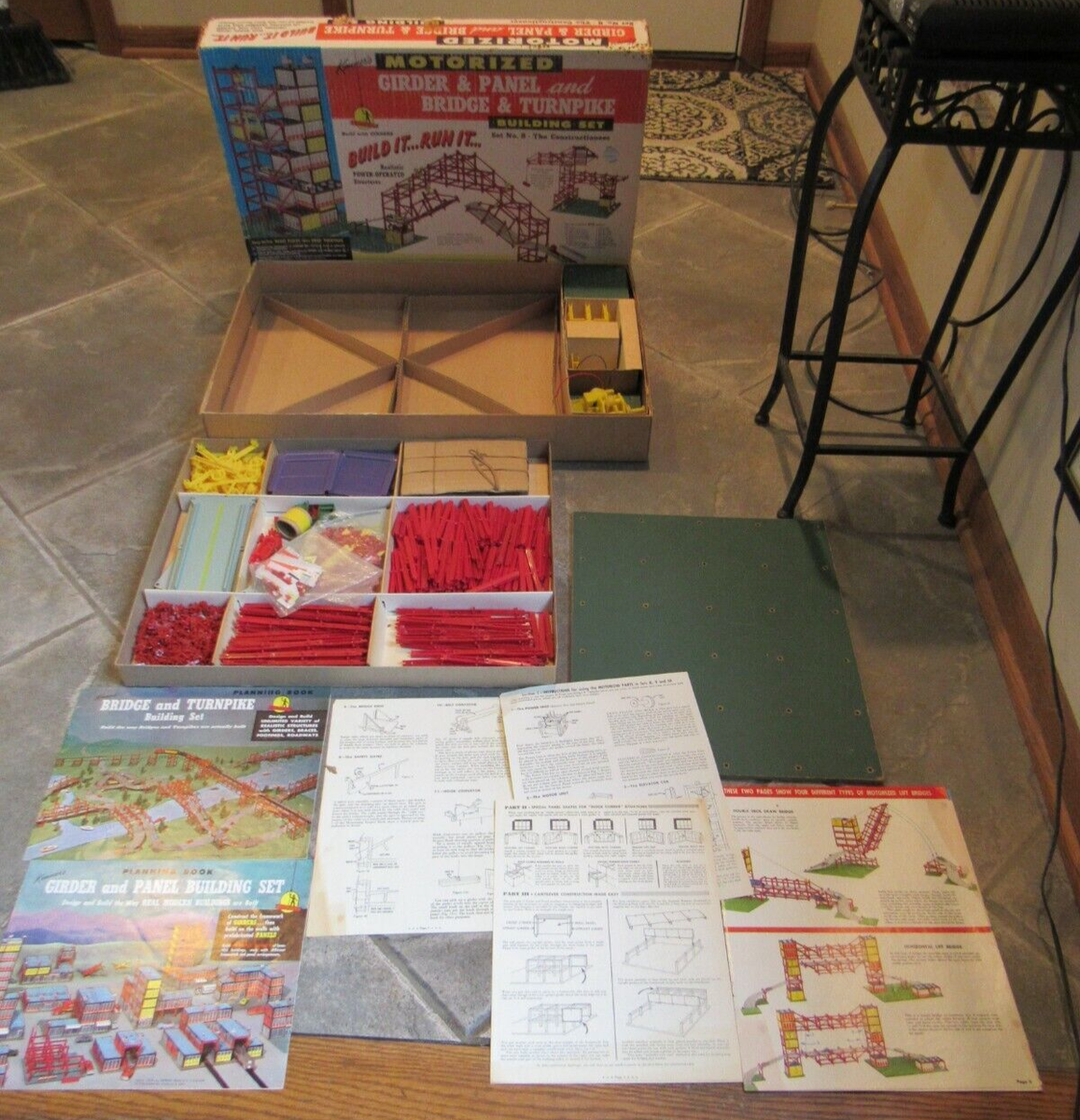 1960's Kenner Motorized Girder & Panel And Bridge & Turnpike