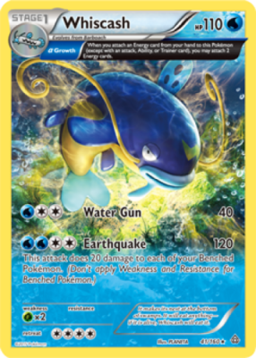 1x Whiscash 41/160 RARE XY Primal Clash Pokemon TCG Card NM | eBay