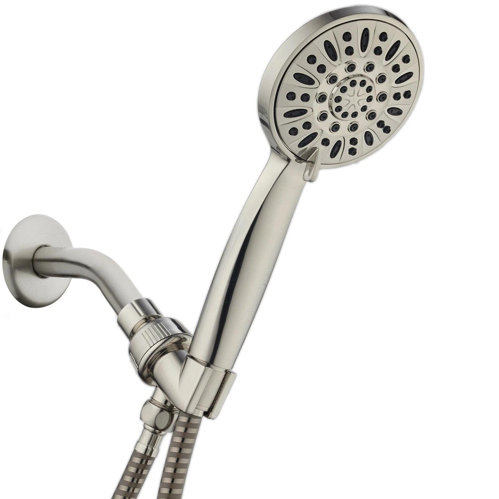 AquaDance 4 Inch Brushed Nickel High Pressure Hand Held Shower Head, 6 Foot Hose
Opens in a new wind