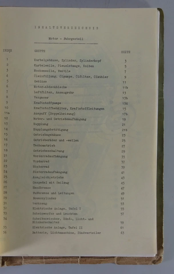 Catalogo Parti / Elenco Ricambi Steyr Puch Fiat 500 Anno 1959 - Immagine 3 di 4