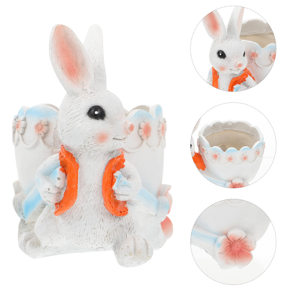 Idyllic Decoration Flowerpot Resin Office Plant Vase Indoor Pots eBay