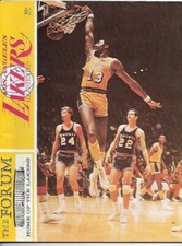 3/9/69 L. A. Lakers vs Bullets Program Wilt Chamberlain Cover -Monroe Unseld