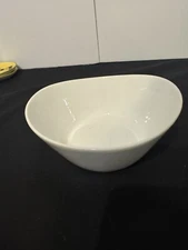 Over And Back  Porcelain Wavy Serve Bowls Set of 4 Dishwasher Safe