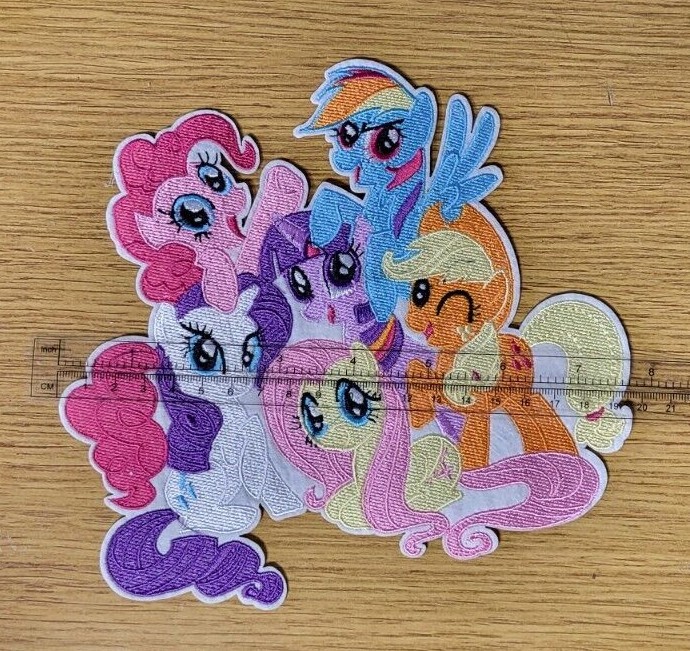 My Little Pony Herd grande toppa ricamata alta 7 1 2 pollici (toppa giacca)