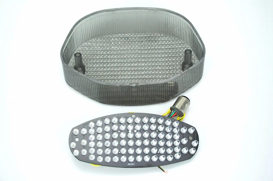 Led Flashing Tail Light Turn Signal Fit BMW R1100S F650CS Smoked - Image 2 of 2