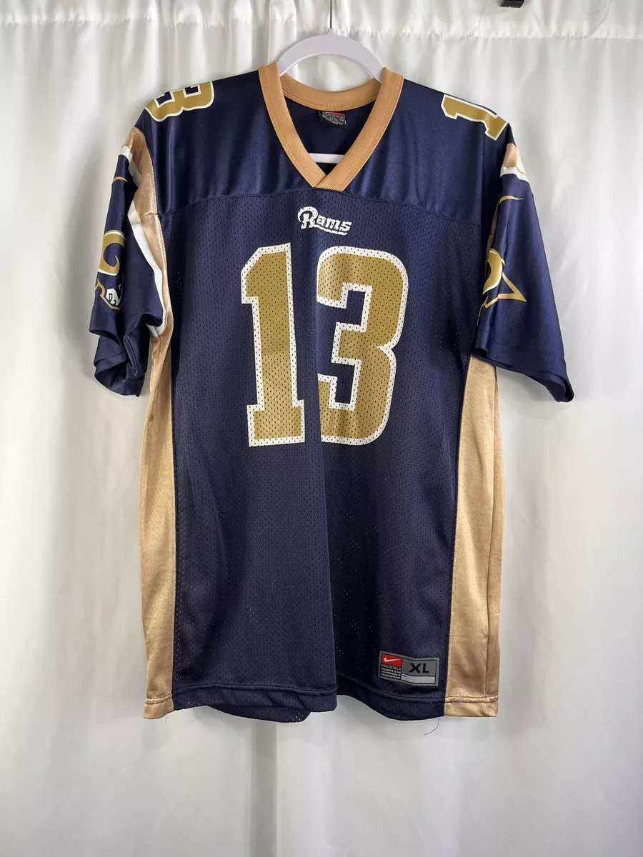 Kurt Warner Los Angeles Rams Jersey Nike Youth XL Blue Gold #13