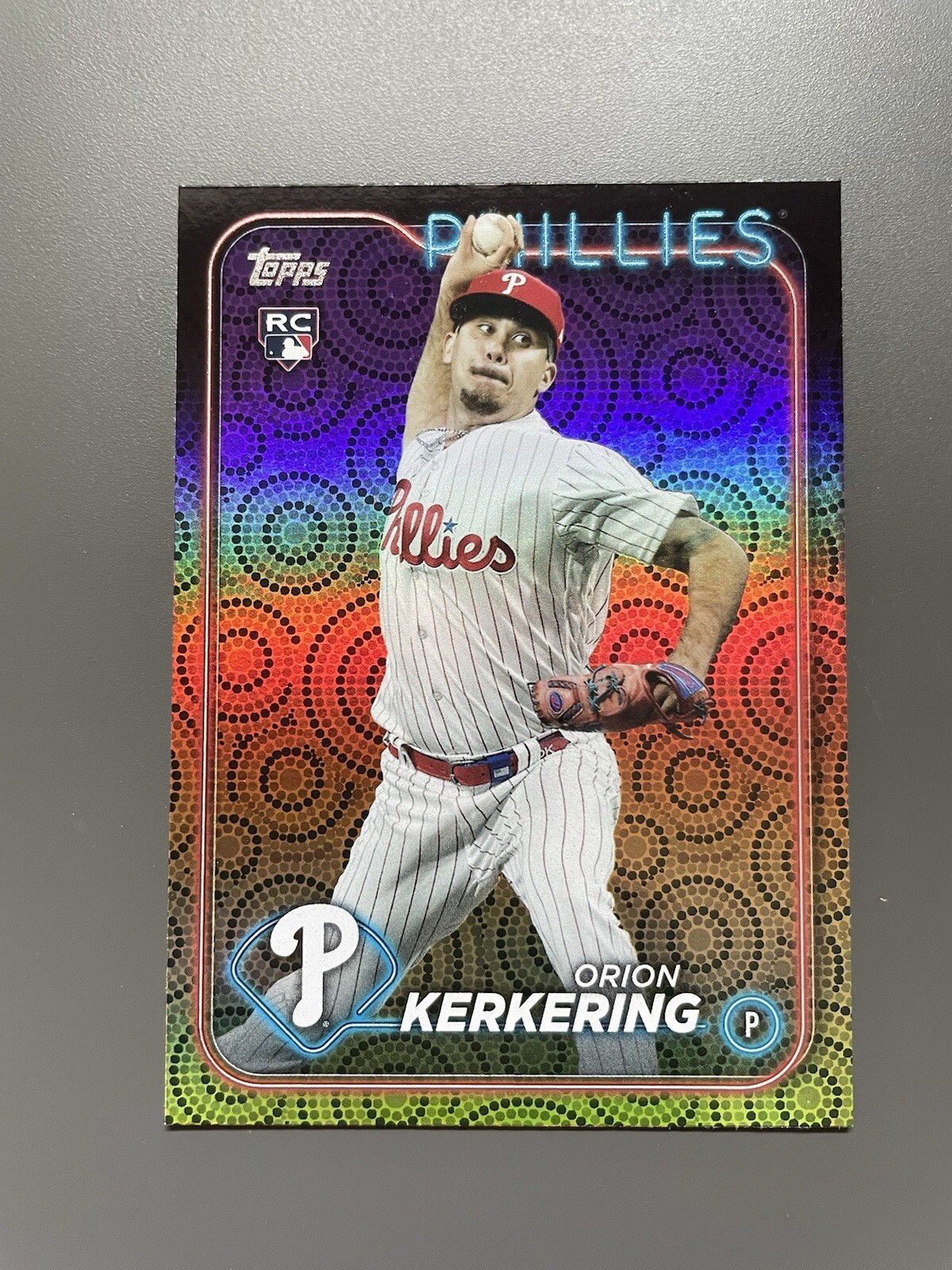 2024 Topps Series 2 Orion Kerkering RC Summer Holiday Foil #520 Phillies