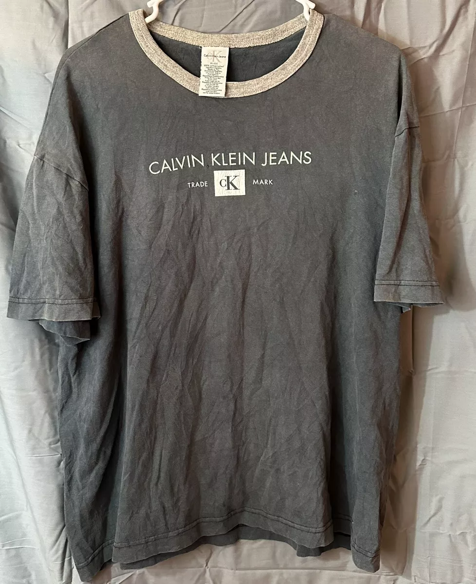 Calvin klein hotsell ringer t shirt