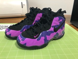 nike little posite purple camo