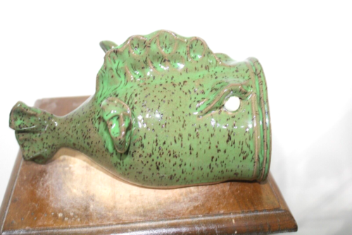 tim whitten face jug , pottery, folk art 9'' x5 '' - Picture 6 of 11