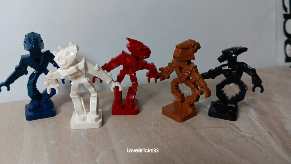 Novo Lego Bionicle Alien APOSENTADO Mini Conjunto Lote de 5 Onewa Nokama Whenua Nuju - Imagem 2 de 3