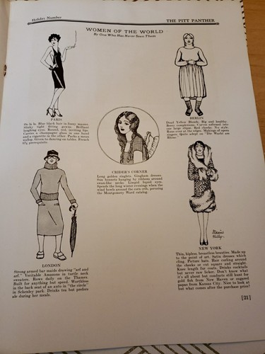 1930 Pittsburgh Pitt Panther Magazine Holiday Number Issue #4 Christmas Uni - Picture 14 of 22