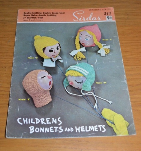 SIRDAR * DK * KINDER MÜTZEN & HELME STRICKANLEITUNG * 211