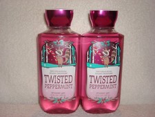 2 Bath  Body Works Twisted Peppermint Shower Gel