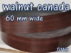 60 mm Wide  Melamine Pre Glued Iron on Edging Tape/Edge Banding Walnut Canada