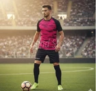 Pixel Givova fuchsia kit - black complete football soccer volleyball handball