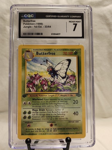 Butterfree (1st Edition) graded CGC 7 for sale on eBay